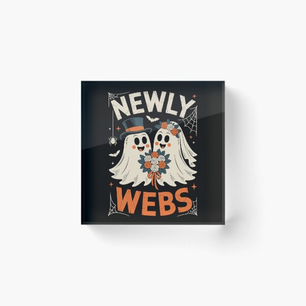 Item preview, Newly Webs cute ghost bride groom Halloween wedding designed and sold by jkrphoto.