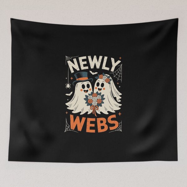 Item preview, Newly Webs cute ghost bride groom Halloween wedding designed and sold by jkrphoto.
