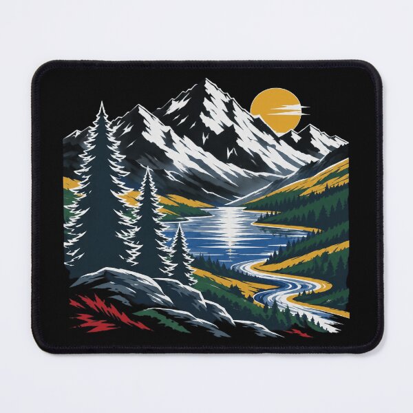 Item preview, Mountain Landscape Sunrise designed and sold by DebellismyrArts.