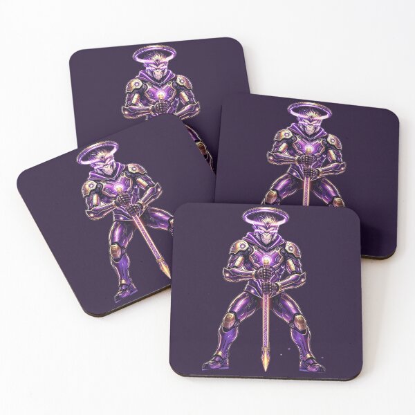Item preview, Cyberpunk Mecha Sun Wukong Purple Armor Staff Stance designed and sold by DigArtis.