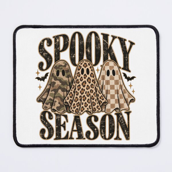 Item preview, Spooky Season Ghosts Camo Leopard Checkerboard Halloween designed and sold by will freed18.