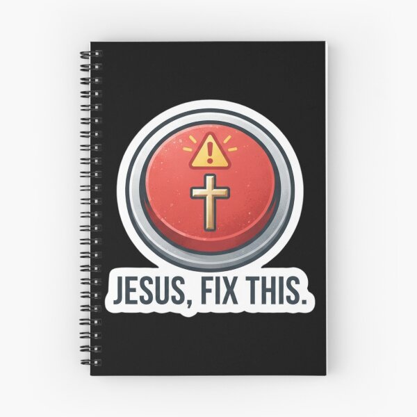 Item preview, Jesus Fix This Funny Christian Emergency Button designed and sold by MantoSagrado.
