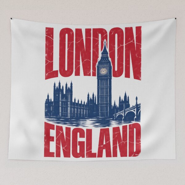 Item preview, London England Big Ben Retro Distressed Design designed and sold by Yellowriversss.