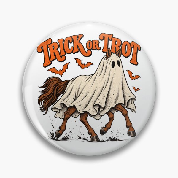 Item preview, Trick or Trot Funny Ghost Horse Halloween designed and sold by will freed18.