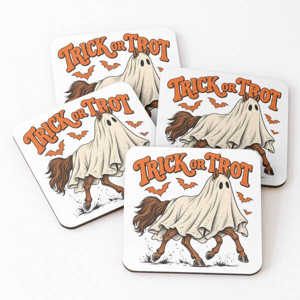 Item preview, Trick or Trot Funny Ghost Horse Halloween designed and sold by will freed18.