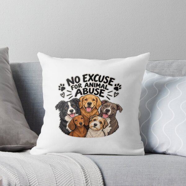 Item preview, No Excuse for Animal Abuse – Animal Rights Sticker designed and sold by Desingestore.
