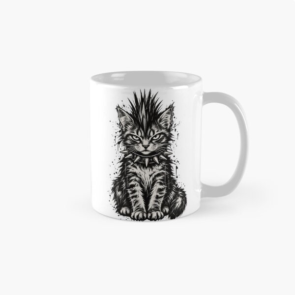 Item preview, Punk Rock Cat Mohawk Spiked Collar Grunge designed and sold by will freed18.