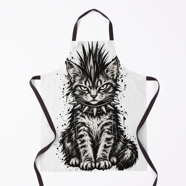 Item preview, Punk Rock Cat Mohawk Spiked Collar Grunge designed and sold by will freed18.