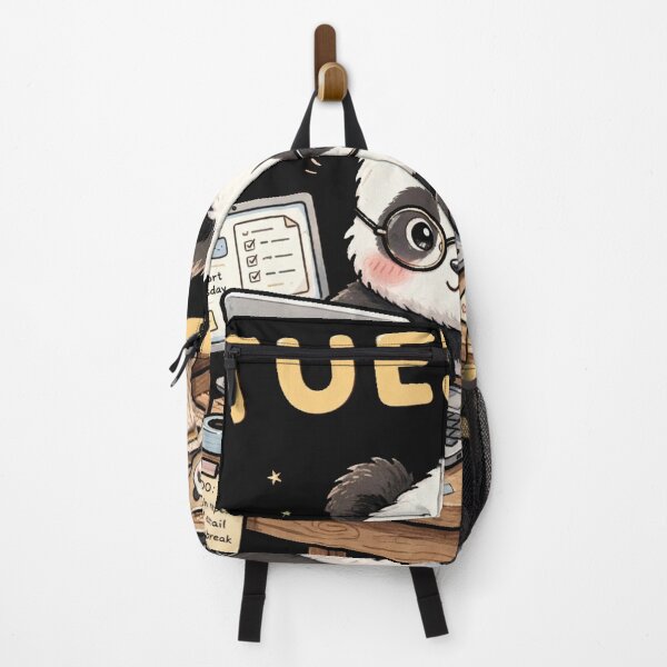 Item preview, Surviving Tuesday - Tired Office Panda With Laptop Meme designed and sold by Surviving Monday Club.