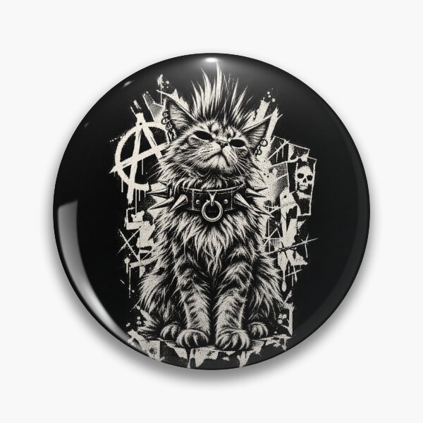 Item preview, Punk Cat Mohawk Spiked Collar Gothic Rock designed and sold by will freed18.