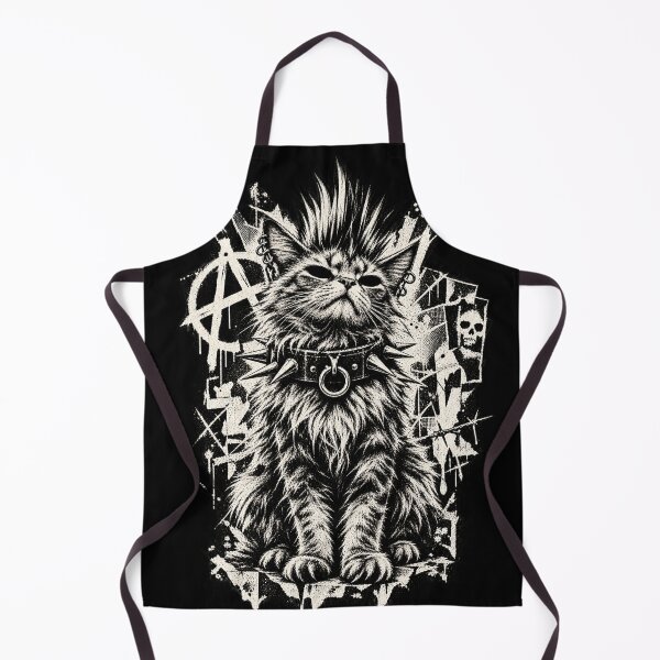 Item preview, Punk Cat Mohawk Spiked Collar Gothic Rock designed and sold by will freed18.