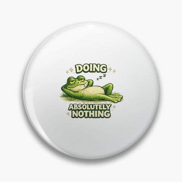 Item preview, Doing Absolutely Nothing Funny Lazy Frog designed and sold by ErSaSolutions.