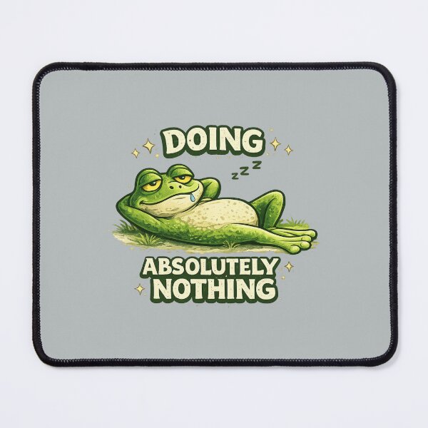 Item preview, Doing Absolutely Nothing Funny Lazy Frog designed and sold by ErSaSolutions.