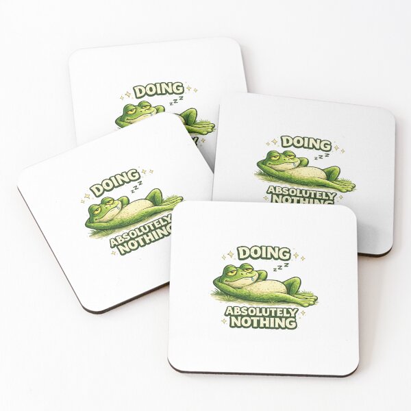 Item preview, Doing Absolutely Nothing Funny Lazy Frog designed and sold by ErSaSolutions.