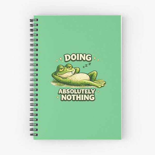 Item preview, Doing Absolutely Nothing Funny Lazy Frog designed and sold by ErSaSolutions.