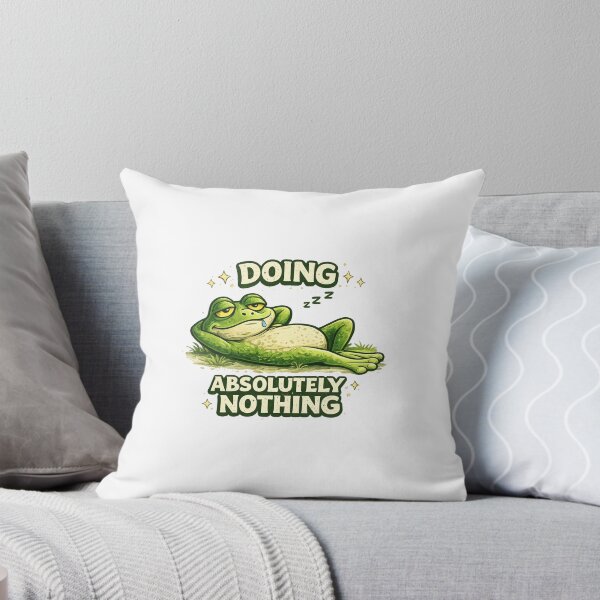 Item preview, Doing Absolutely Nothing Funny Lazy Frog designed and sold by ErSaSolutions.