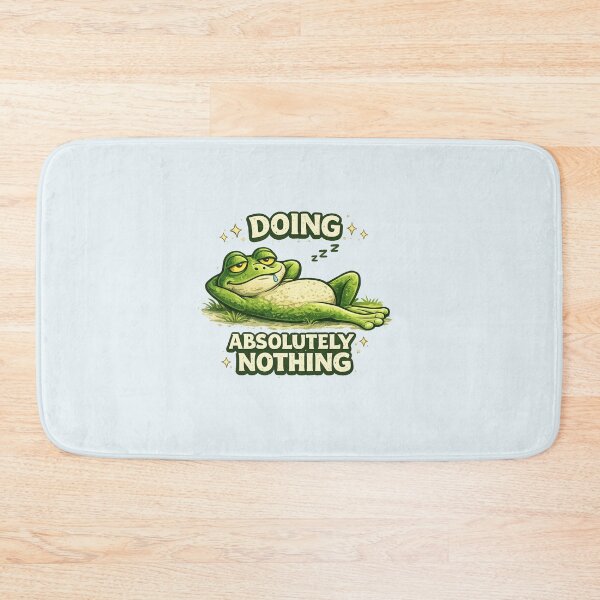 Item preview, Doing Absolutely Nothing Funny Lazy Frog designed and sold by ErSaSolutions.