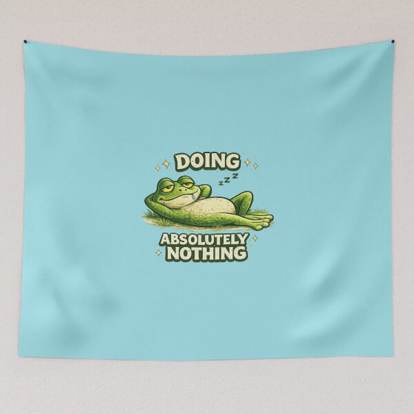 Item preview, Doing Absolutely Nothing Funny Lazy Frog designed and sold by ErSaSolutions.