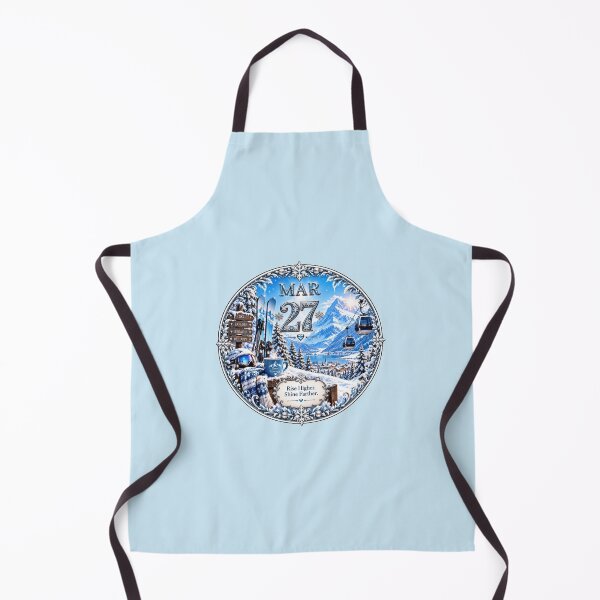 Item preview, March 27 Alpine Ski Birthday Design designed and sold by LunaMoments.