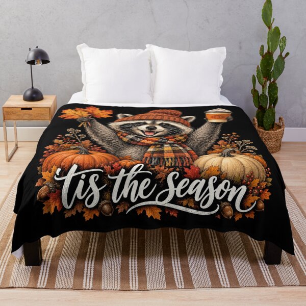 Item preview, Tis the Season Cute Raccoon Pumpkin Spice Fall Autumn designed and sold by will freed18.