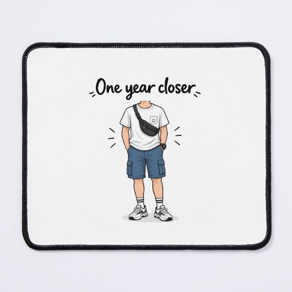 Item preview, Funny Birthday Card for Him | One Year Closer | Dad Husband Boyfriend designed and sold by Aesthetic-Avenue.