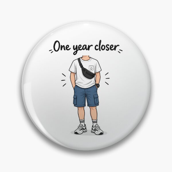 Item preview, Funny Birthday Card for Him | One Year Closer | Dad Husband Boyfriend designed and sold by Aesthetic-Avenue.