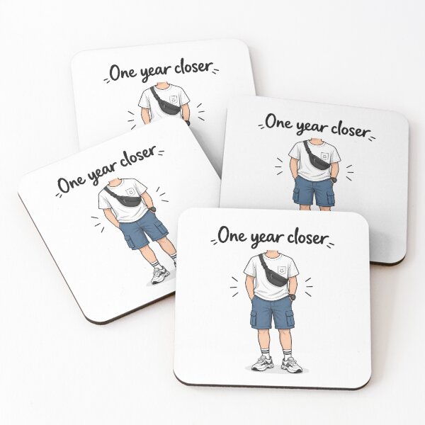 Item preview, Funny Birthday Card for Him | One Year Closer | Dad Husband Boyfriend designed and sold by Aesthetic-Avenue.