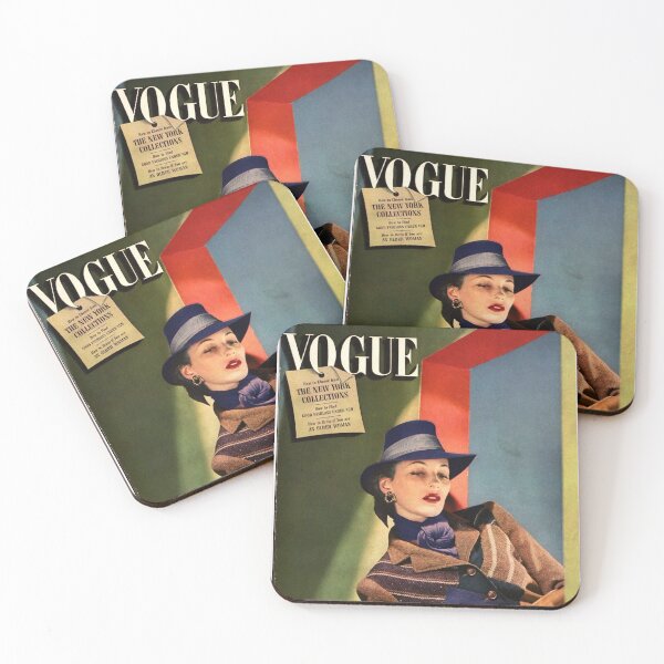 Item preview, Vogue Magazine Cover Vintage Girls Ladies Women Wall Art Poster Print Tee Cushion Mug Shirt designed and sold by Cool Robot Bro..