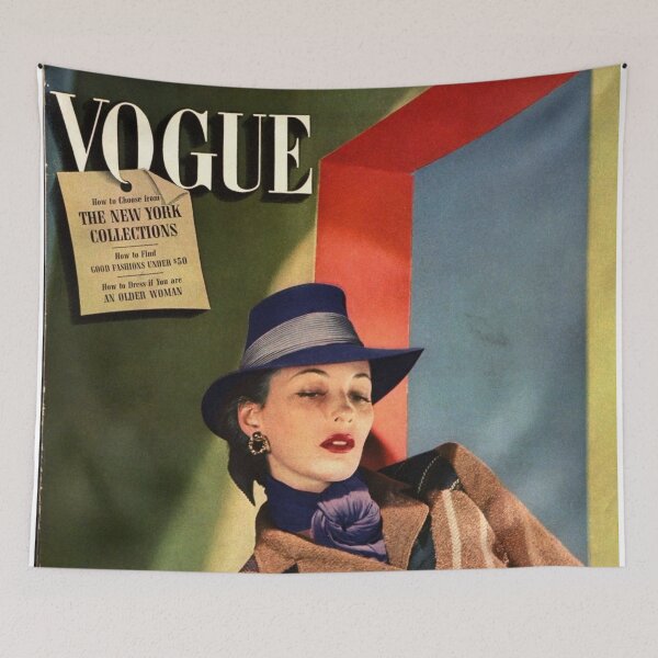 Item preview, Vogue Magazine Cover Vintage Girls Ladies Women Wall Art Poster Print Tee Cushion Mug Shirt designed and sold by Cool Robot Bro..