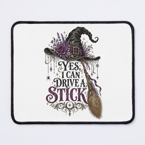 Item preview, Yes I Can Drive a Stick Funny Witch Halloween designed and sold by will freed18.