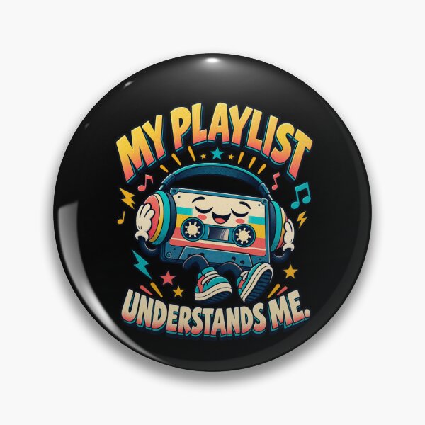 Item preview, My Playlist Understands Me – Retro Cassette Music Lover designed and sold by Good Mood Foundry.