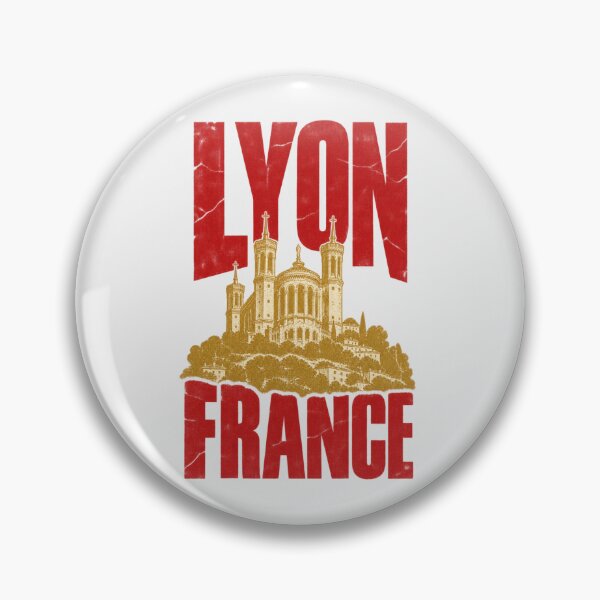 Item preview, Lyon France Fourviere Basilica Retro Distressed designed and sold by Yellowriversss.