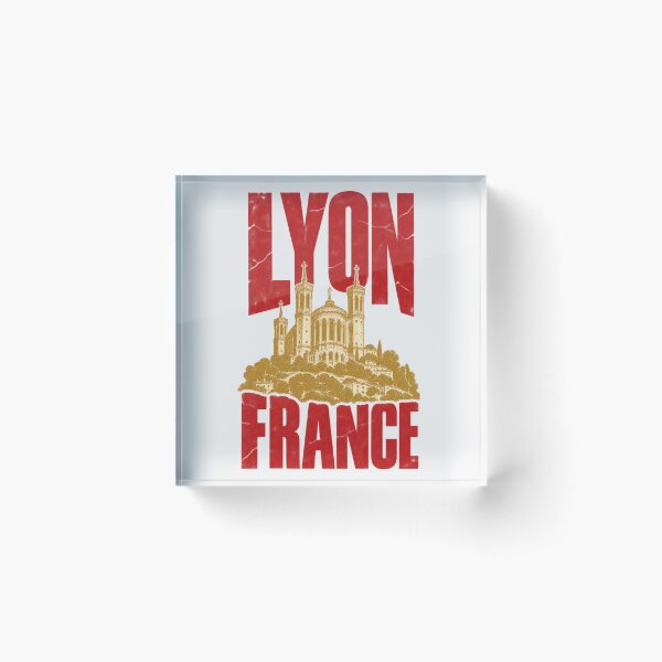 Item preview, Lyon France Fourviere Basilica Retro Distressed designed and sold by Yellowriversss.