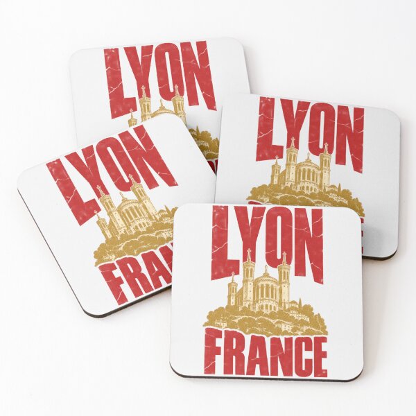 Item preview, Lyon France Fourviere Basilica Retro Distressed designed and sold by Yellowriversss.