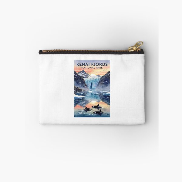 Item preview, Kenai Fjords National Park Alaska Vintage Watercolor Travel designed and sold by Teelogic.