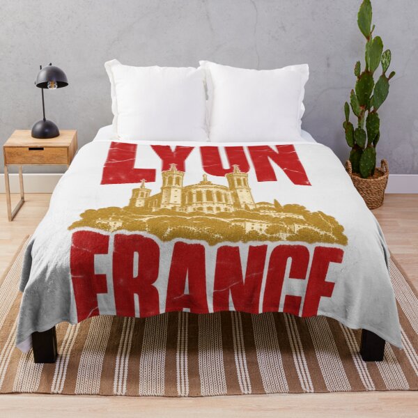 Item preview, Lyon France Fourviere Basilica Retro Distressed designed and sold by Yellowriversss.