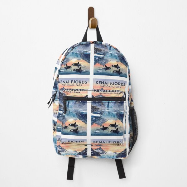 Item preview, Kenai Fjords National Park Alaska Vintage Watercolor Travel designed and sold by Teelogic.