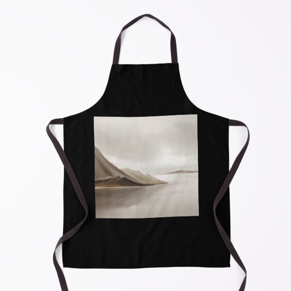 Item preview, Beige hills and sea oil art  designed and sold by moteemade.