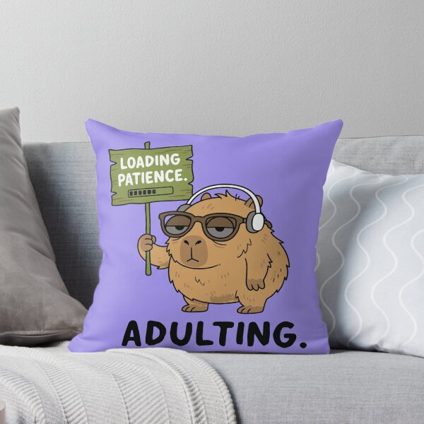 Item preview, Chill Capybara Headphones Sunglasses Loading Patience Adulting designed and sold by Amir Faysal.