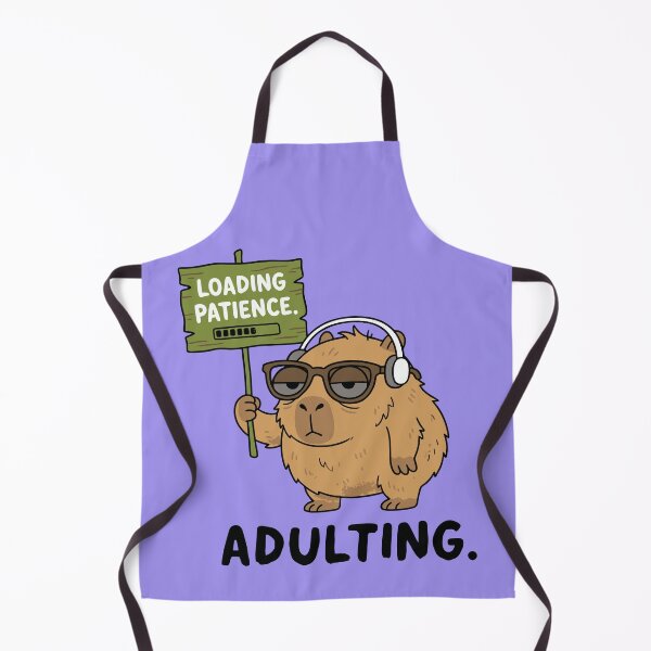 Item preview, Chill Capybara Headphones Sunglasses Loading Patience Adulting designed and sold by Amir Faysal.