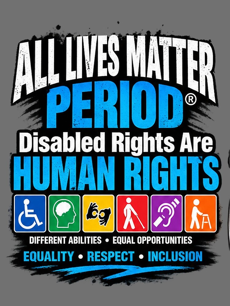 Thumbnail 3 of 3, Scarf, Disabled Rights Are Human Rights designed and sold by CommunityForAll.