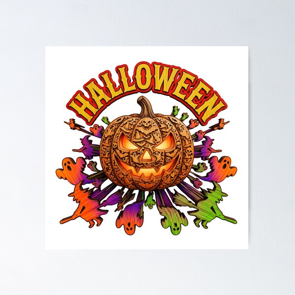 Item preview, Halloween Jack O Lantern Wooden Jigsaw Puzzle Ghost designed and sold by VisualVerseLab.