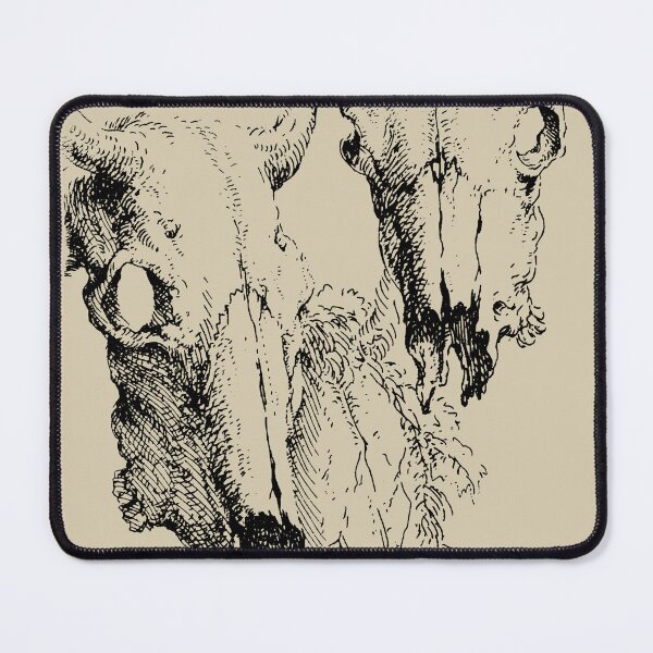 Item preview, Two Ox Skulls, Study by Salvator Rosa, 1662 (BLACK) designed and sold by Exhumed Archives.