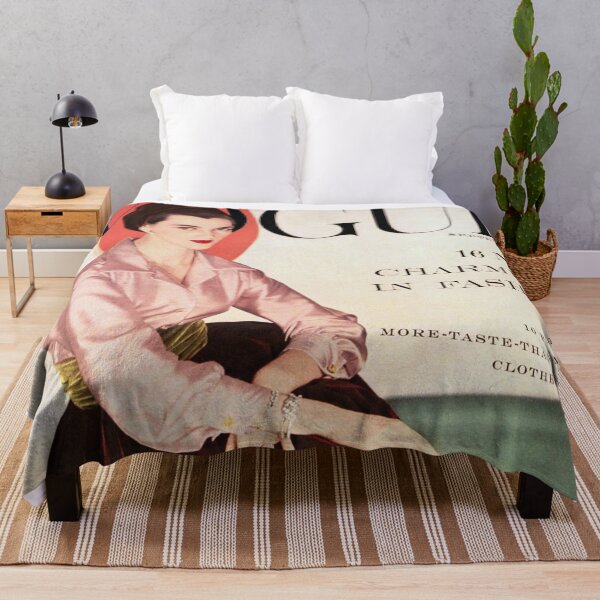 Item preview, Vogue Magazine Cover Vintage Girls Ladies Women Wall Art Poster Print Tee Cushion Mug Shirt designed and sold by Cool Robot Bro..