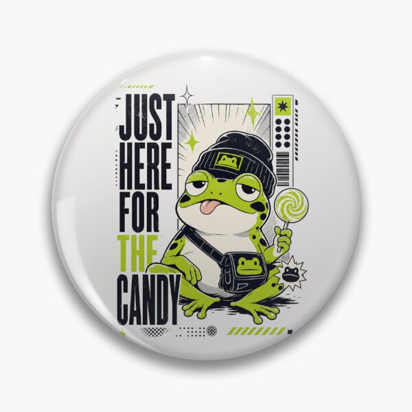 Item preview, ust Here For The Candy Anime Frog T-Shirt | Cute Beanie Toad Lollipop Manga Graphic Poster Gift designed and sold by illeN-Art-World.
