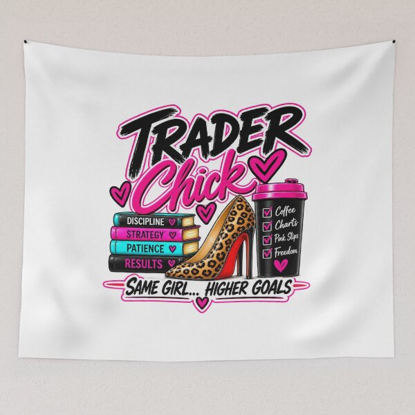 Item preview, Trader Chick-Same Girl Higher Goals-White  Background  designed and sold by Trendi61.