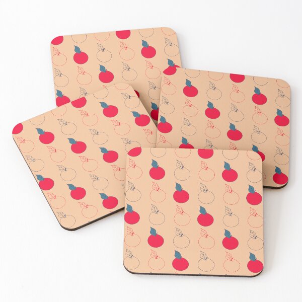 Item preview, Minimalist Red Apple Botanical Seamless Pattern designed and sold by Dynamisa.