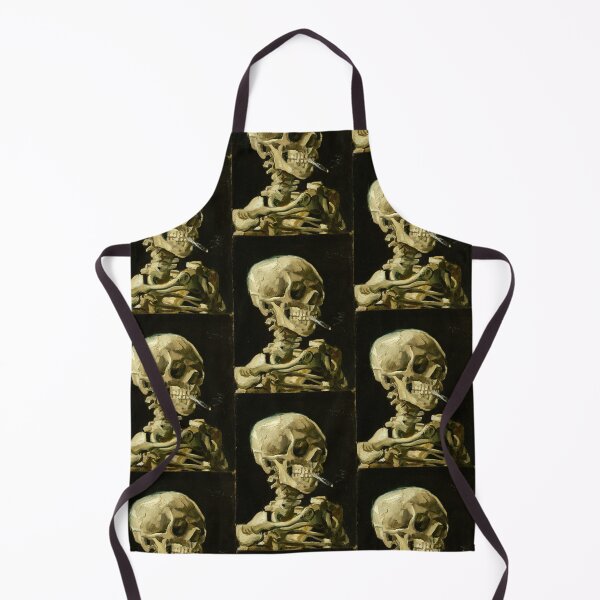 Item preview, Skull of a Skeleton with Burning Cigarette - Vincent van Gogh Vintage Fine Art designed and sold by ArtsyStopShop.