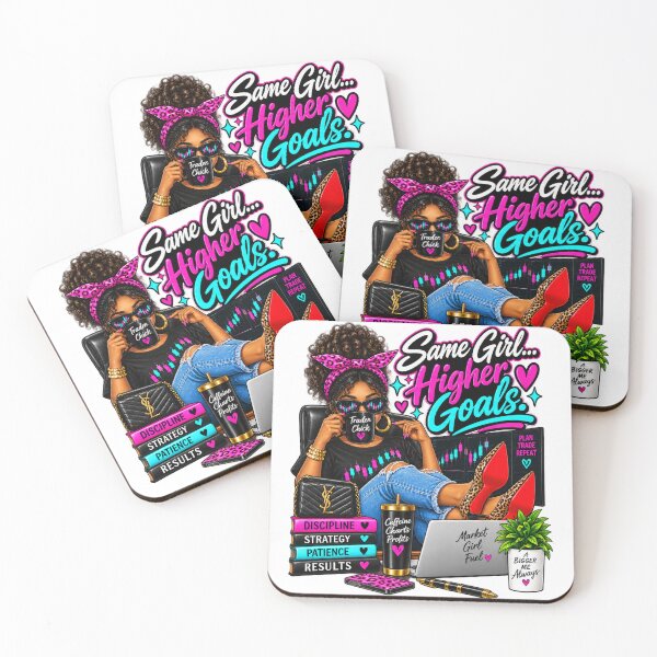 Item preview, Trader Chick-Same Girl Higher Goals-Option Two-White Background  designed and sold by Trendi61.