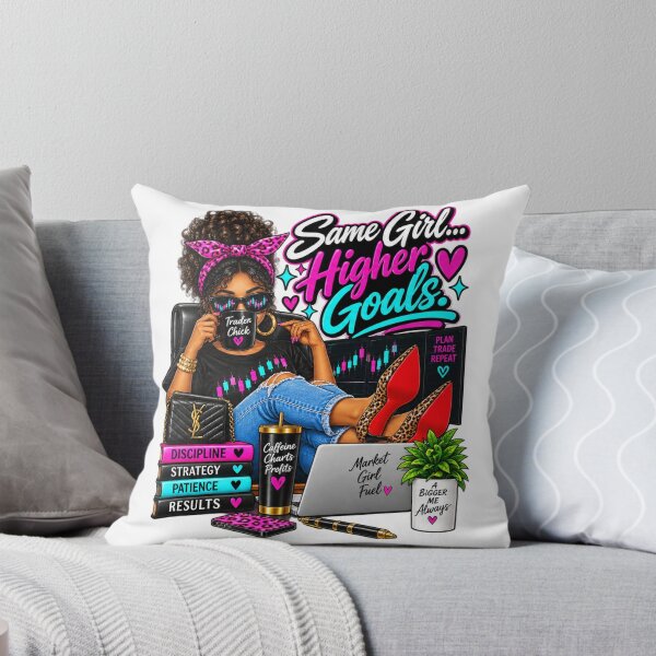 Item preview, Trader Chick-Same Girl Higher Goals-Option Two-White Background  designed and sold by Trendi61.